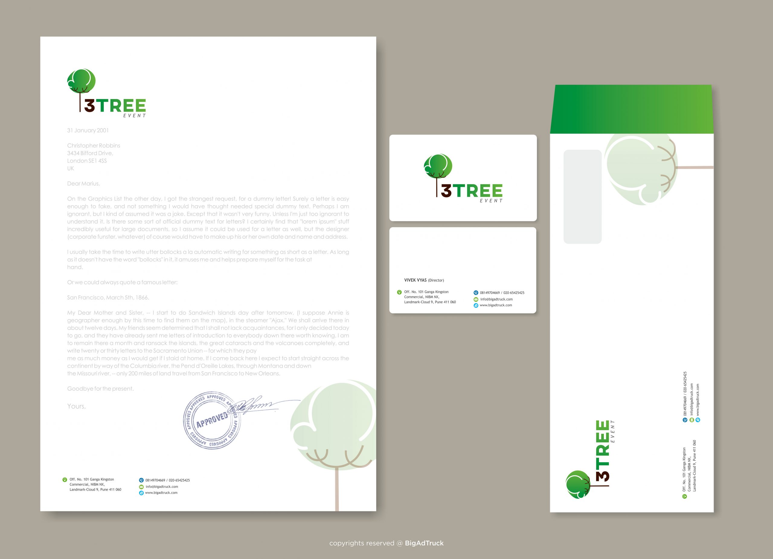 3 Tree Events Designing & branding